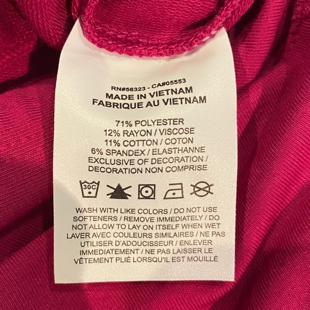 NIKE Dri-Fit Berry Pink Yoga Hoodie Loose Fit‎ Athleisure NWT Size L - Picture 14 of 16